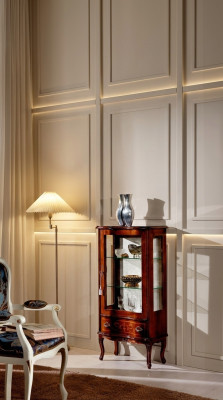 Ontwerper luxe houten vitrinekast design dressoir Italiaanse meubels sideboard nieuw