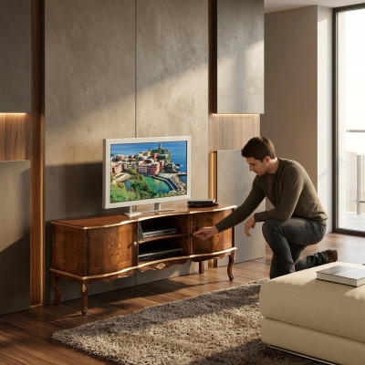 Hoogwaardige design meubels tv kast rtv woonkamer kast luxe wanden sideboard hout