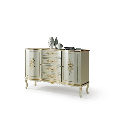 Luxe dressoir kast Italiaans houten meubelontwerp sideboard console.