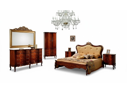 Set 3-delige slaapkamer set Bed 2x nachtkastje Italiaanse barok meubels Nieuw