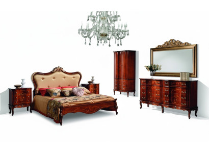 Klassiek Chesterfield bed meubels met Swarovski stenen, dubbellaagse bedden.