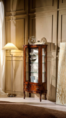 Ontwerper luxe houten vitrinekast Italiaanse meubels Echt houten dressoir Nieuw