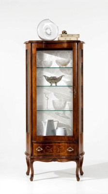 Ontwerper luxe houten vitrinekast Italiaanse meubels Echt houten dressoir Nieuw