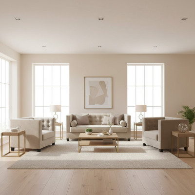 Slaapbank Taupe Fauteuil Creatieve meubels Textielstof Nieuw Woonkamerbank
