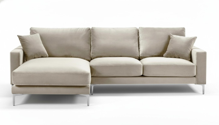 Loft bank Luxe hoekbank meubels hoekbank fluwelen bankstellen bankstellen beige woonkamer