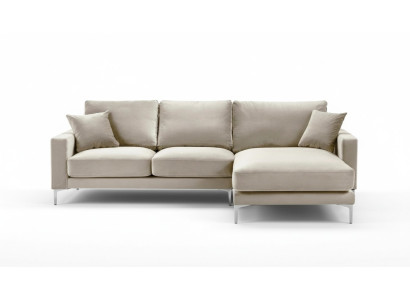 Woonkamer design bankstel gestoffeerde bank bank beige hoekbank stof bankstel nieuw
