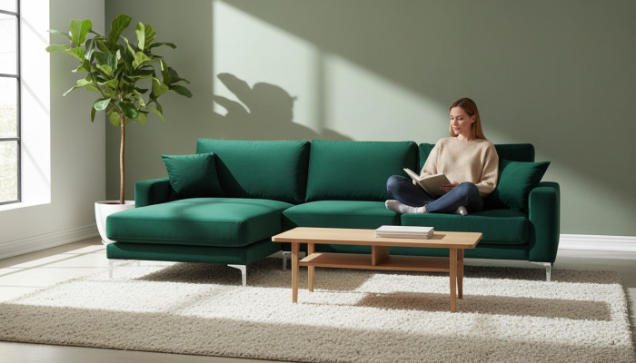 Loft Sofa Luxe Hoekbank Meubels Hoekbank Velours Bankstellen sofa's groen Woonkamer