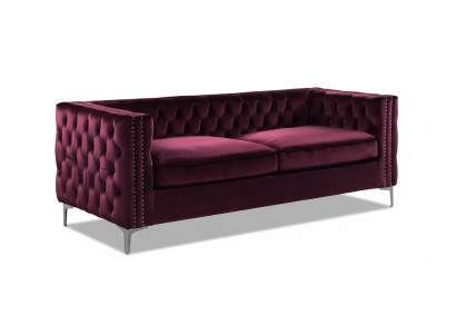 bordaux chesterfield bank luxe fluwelen bankstel bankstel set knopen bekleding nieuw