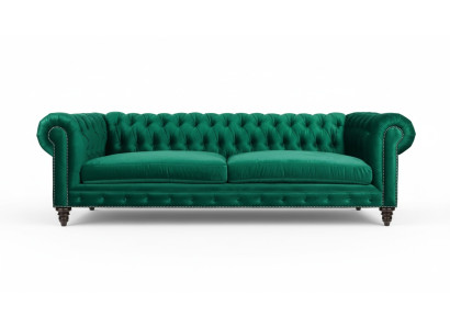 Chesterfield bank Groen Textiel Stof Banken Creatieve Meubels 3-zitter Nieuw Sofa's