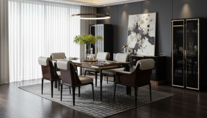 Eettafel Bruin Designer Tafels Modern Design Meubels Luxe Eetkamer