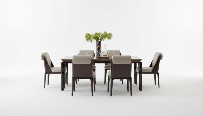 Eettafel Bruin Designer Tafels Modern Design Meubels Luxe Eetkamer