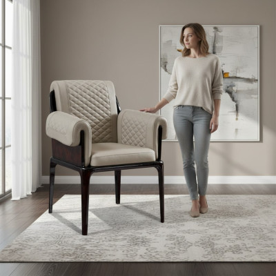Stoel Nieuw Creatief Modern Design Meubels Luxe Eetkamerstoelen Hout Leer