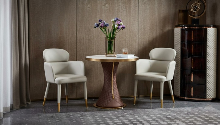 Fauteuil Leer Wit Modern Meubels Armstoel Ontwerp Meubels Luxe Roestvrij Staal