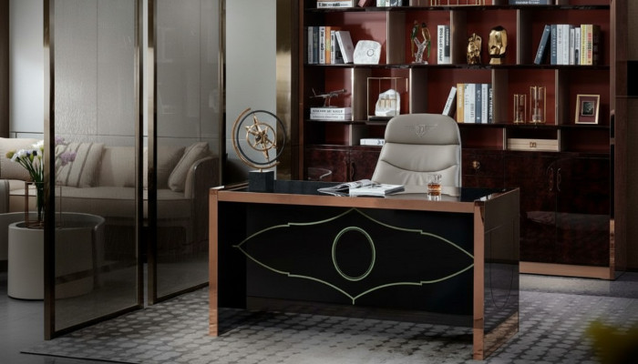 Kantoorkast Bruin Hout Werkkamer Bruin Modern Design Meubels Luxe Kast