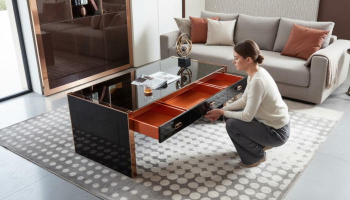 Kantoortafel Hout Bruin Tafel Kantoor Moderne Ontwerpmeubels Luxe