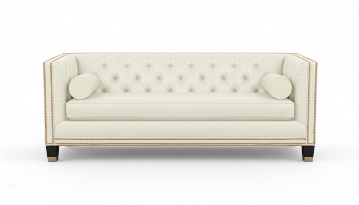 Beige Chesterfield Sofa Meubels Leer Woonkamer Modern Design Banken Sofas Nieuw