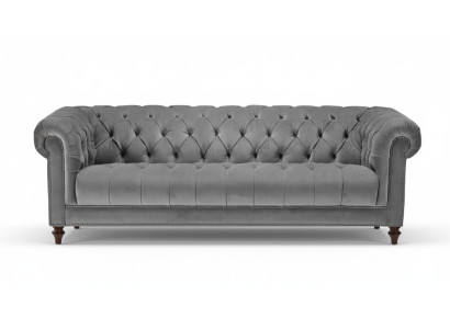 Drieseater Grijs Stof Woonkamer Design Banken Gestoffeerde Bank Bankstellen Chesterfield