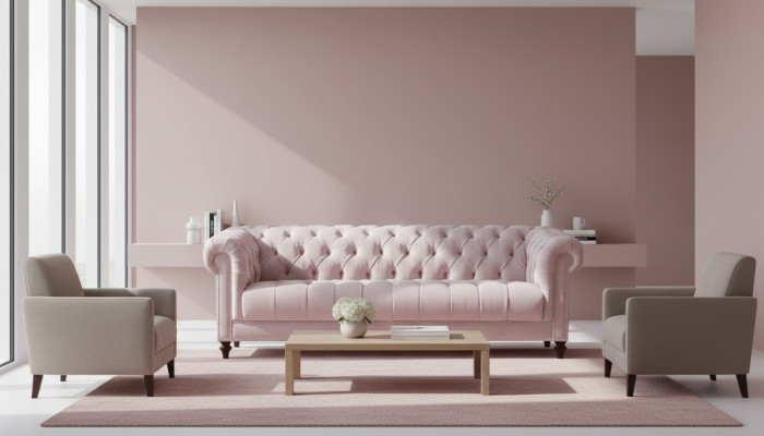 Chesterfield Oudroze Nieuw Driepersoons Stoffen Design Bankstellen Gestoffeerde Bank Banken