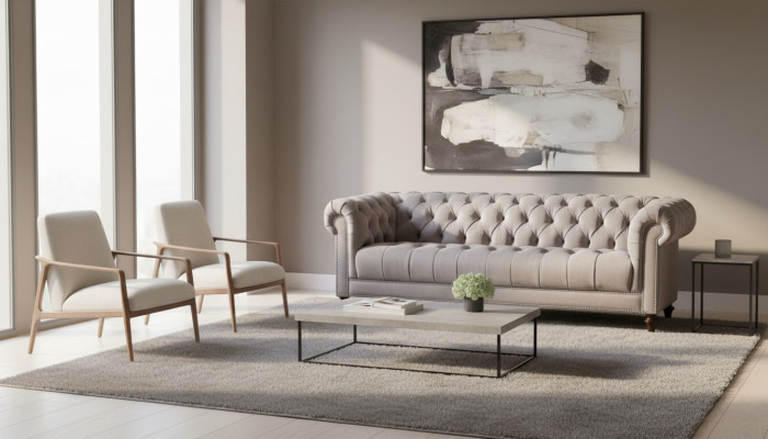 Braun driezits stof woonkamer design banken gestoffeerde sofa's XXL groot nieuw