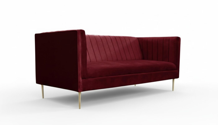 Bordeaux rot Luxe Bank Bekleding sofa bordeaux tweezitsbanken banken woonkamer