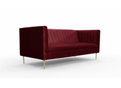 Bordeaux rot Luxe Bank Bekleding sofa bordeaux tweezitsbanken banken woonkamer