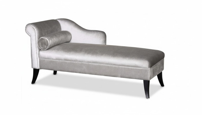 Chaiselongue Creatieve meubels Woonkamer Modern Design Bank Stof Zilver