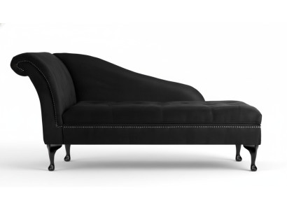 Chaiselongue Elegante ligstoel Chesterfield ligstoelen met knopen fluweel Chaiselounge