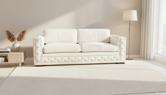 Weiß Chesterfield Modern Design Banken Stoff Bank Nieuwe Creatieve Meubels 3 Zits