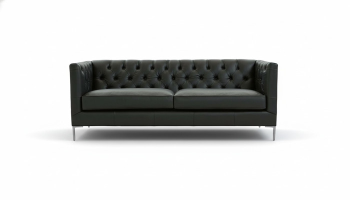 Inrichting woonkamer sofa design banken zwart Italiaanse stijl meubels stof