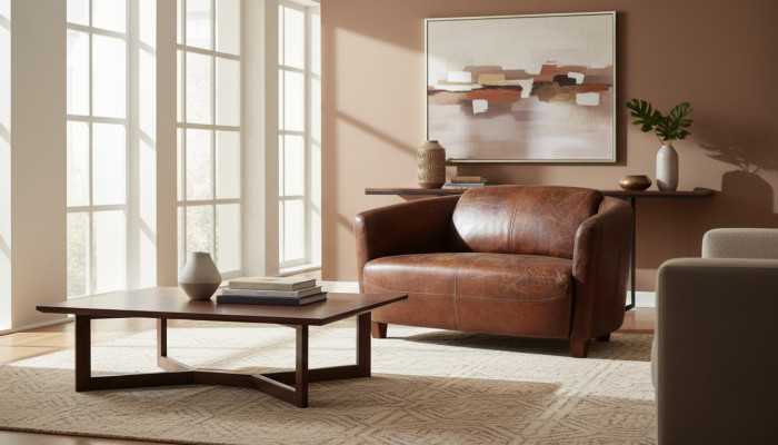 Bruin leren bank nieuw creatieve meubels woonkamer modern design banken sofa's