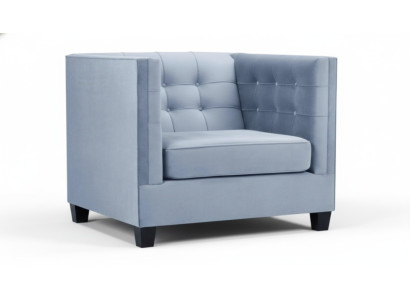 Blauwe Chesterfield fauteuil Woonkamer Textiel Stof Creatief Meubilair Modern