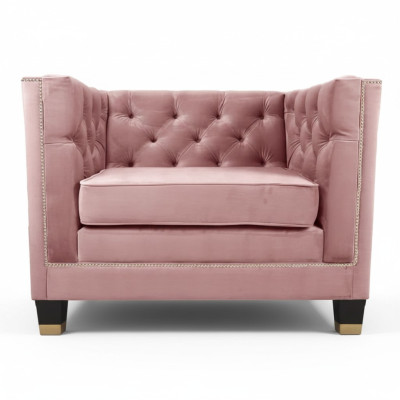 Fauteuil Chesterfield textiel paars creatief meubilair nieuw modern woonkamer