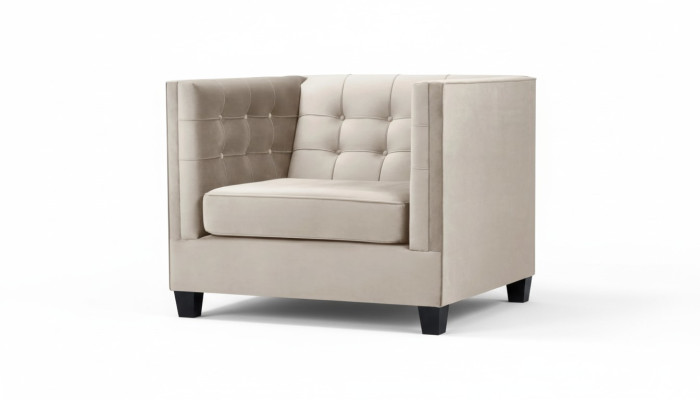 Fauteuil Textiel Stof loft Grijs Creatief Meubilair Nieuw Modern Woonkamer