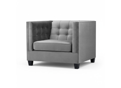 Fauteuil Chesterfield Stof Grijs Nieuw Moderne Creatieve Woonkamer