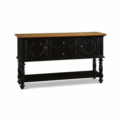 Ladenkast Dressoir Console Houten kast Kapstok Dressoir Designmeubels Zwart