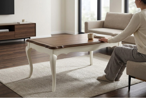 Klassieke eettafel Echt hout Eetkamer meubels Tafel Landelijke stijl Tafels Nieuw