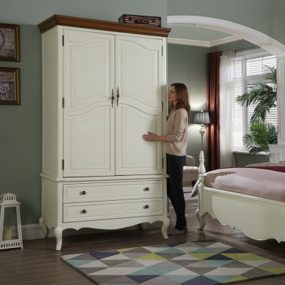 Landhuisstijl kledingkast design meubels kasten slaapkamer wit kast nieuw.