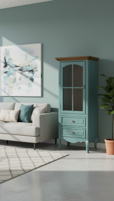 Vitrine dressoir glazen kast commode hoge kasten echte houten meubels dressoirs