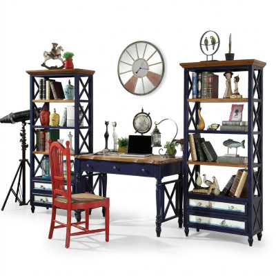 Bureau bureau-inrichting houten rekken bureau tafel eettafel tafel stoel 4-delig