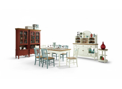 Ontwerper eetkamer meubels 8-delige set tafel stoelen dressoir dressoir groep garnituur