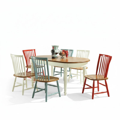 Vitrine Eettafel 6x Eetkamer Set Stoel Set Tafel Groep 8-delig Set Dressoir