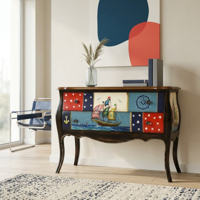 Antieke stijl commodedesign kast kast dressoir rekken commode kasten hout.