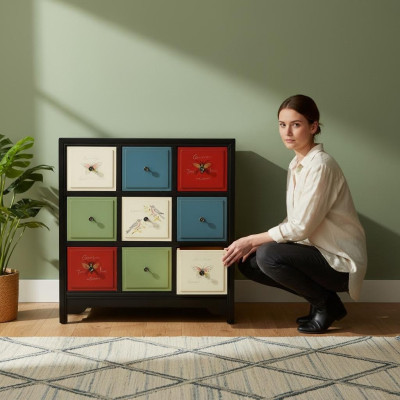 Landhuis dressoir kast ladekast Grote massief houten dressoirs.