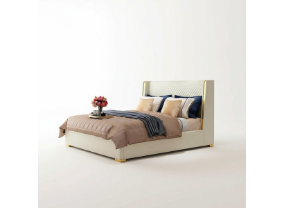 Ontwerper gestoffeerd bed bedden stof hout luxe tweepersoonsbed 180x200cm tweepersoonsbed