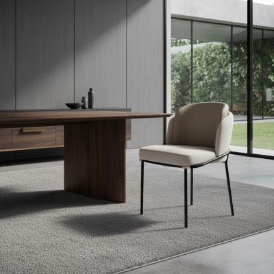 Eetkamer 1x Stoel Stoelen Bekleding Textiel Modern Designer Leun Zit Fauteuil