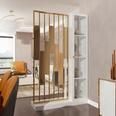Metalen plank scheidingswand ontwerper luxe planken meubel stijl kast metalen muur nieuw