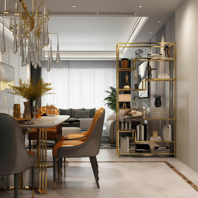 Metalen plank scheidingswand ontwerp luxe planken kast scheidingswanden woonkamer metaal