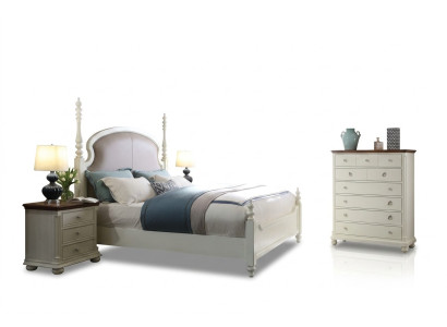 Bed nachtkastje kruk 4-delige slaapkamer set Ontwerp Modern Luxe Bedden Nieuw.