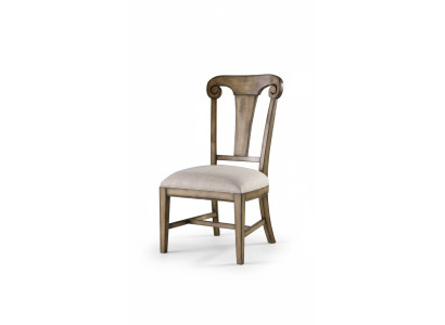 Massief houten eetkamerstoel Ontwerper textiel stoel Stoelen Eetkamerstoelen Nieuw