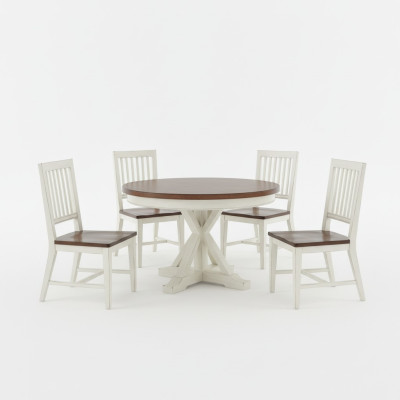 Eettafel 4 stoelen eetkamerset Eetgroep Klassieke tafel Tafelset nieuw